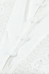Lace Splicing Buttoned Shirt