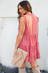 Swiss Dot Tiered Babydoll Mini Dress