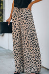 Print High Rise Wide Leg Pants