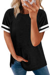 Plain Colorblock Raglan Sleeve T-shirt
