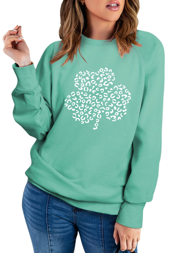 French Terry Cotton Blend Pullover Sweatshirt