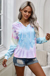 Colorblock The Sun Cotton Blend Tie Dye Hoodie