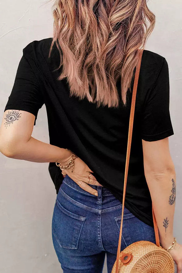 Summer Vibes Print Loose T Shirt