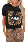 Letter Heart-shaped Rugby Graphic Print Short Sleeve T-shirt