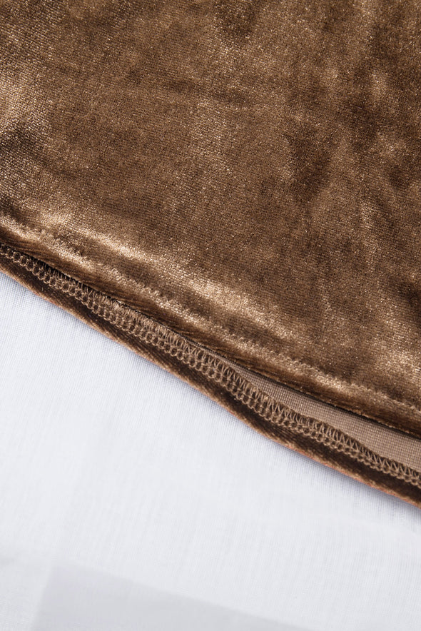 Retro Velvet Pocket Long Sleeve Shirt