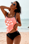 Printed Lined Tankini Swimsuit