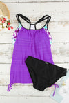 Printed Lined Tankini Swimsuit