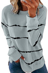Tie-dye Stripes White Sweatshirt