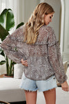 Saint Helena Printed Ruffle Blouse