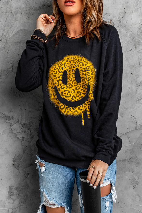 French Terry Cotton Blend Pullover Sweatshirt