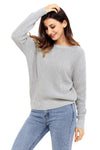 Cross Back Hollow-out Sweater