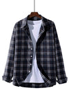 Plaid Print Men's Button Up Shirt