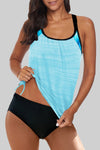 Printed Lined Tankini Swimsuit