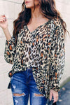 Multicolor Floral Print Peasant Blouse