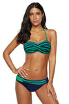 Halter Bandeau Striped Bikini