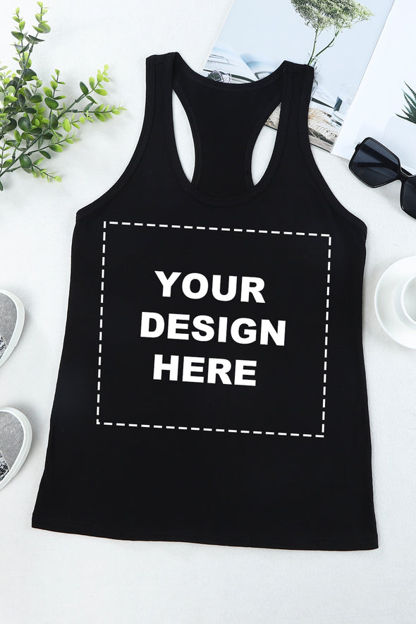 Letters Sunflower Graphic Tank Top