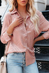 Shiny Satin Buttons Shirt