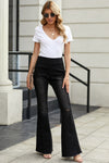 Distressed Bell Bottom Denim Pants
