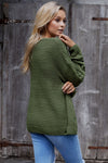 Chunky Wide Long Sleeve Knit Cardigan