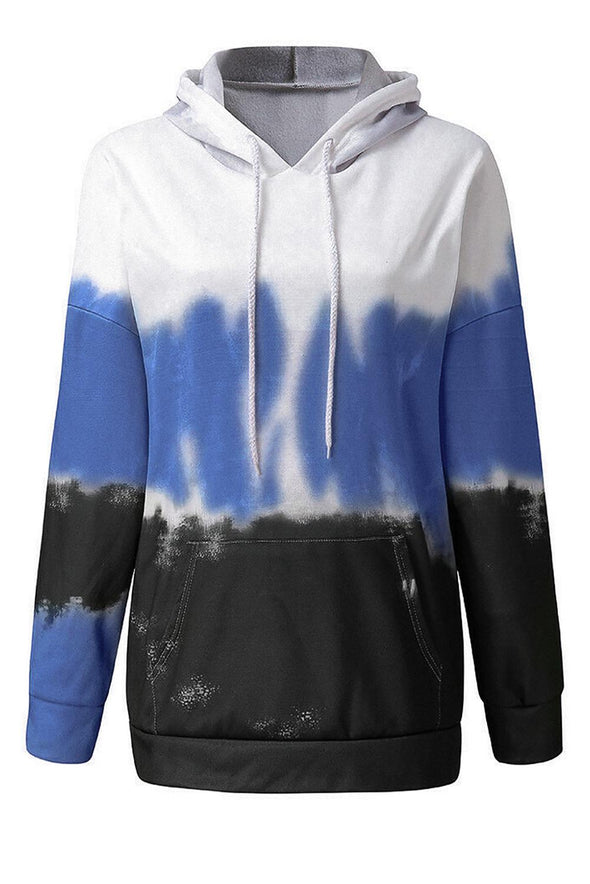 Gradient Long Sleeve Pullover Hoodie