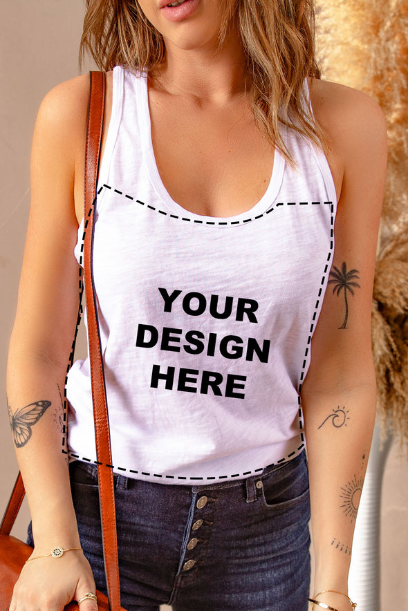 Letters Sunflower Graphic Tank Top