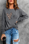 French Terry Cotton Blend Pullover Sweatshirt