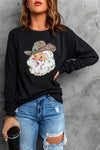 French Terry Cotton Blend Pullover Sweatshirt