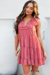 Swiss Dot Tiered Babydoll Mini Dress