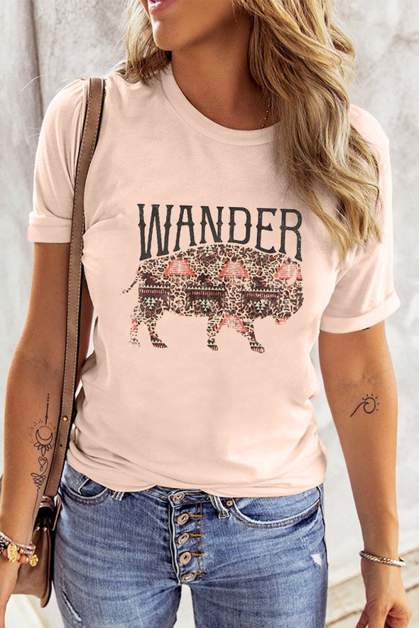 Summer Vibes Print Loose T Shirt