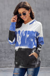 Gradient Long Sleeve Pullover Hoodie