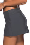 Plus Size Black Skirted Swim Bikini Bottom