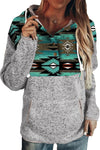 Print Kangaroo Pocket Hoodie