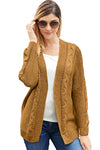Chunky Wide Long Sleeve Knit Cardigan