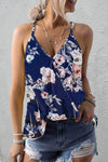 Tropical Plant Print Tank Top