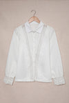 Lace Splicing Buttoned Shirt