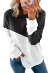Patchwork Dropped Shoulder Sweatshirt
