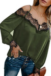 Lace Cold Shoulder Blouse