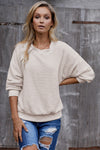 Terry Thread Cashmere Sweatshirt