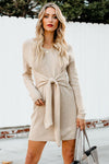 Don?¡¥t Let Me Go Tie Sweater Dress