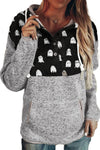 Print Kangaroo Pocket Hoodie