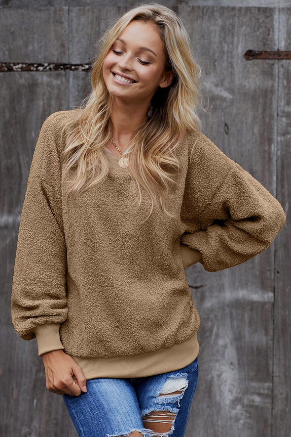 Terry Thread Cashmere Sweatshirt