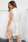 Swiss Dot Tiered Babydoll Mini Dress