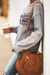 Merry Christmas Letters Print Pullover Sweatshirt