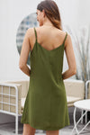 Buttoned Slip Dress