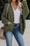 Chunky Knit Solid Cardigan with Pocket