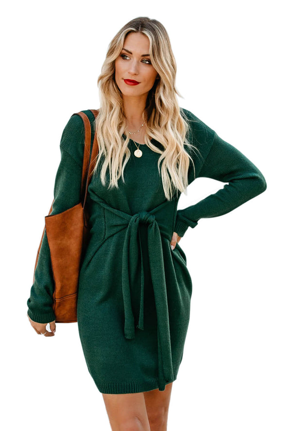 Don?¡¥t Let Me Go Tie Sweater Dress