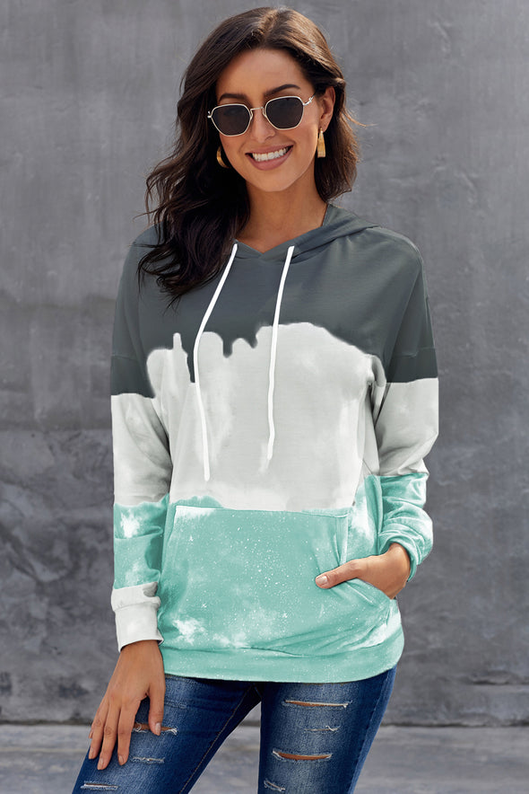 Gradient Long Sleeve Pullover Hoodie