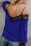 Lace Cold Shoulder Blouse