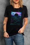 Summer Vibes Print Loose T Shirt