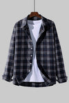 Plaid Print Men's Button Up Shirt